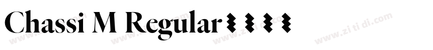 Chassi M Regular字体转换